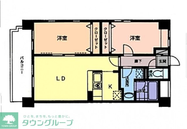 グレースコート市川妙典の物件間取画像